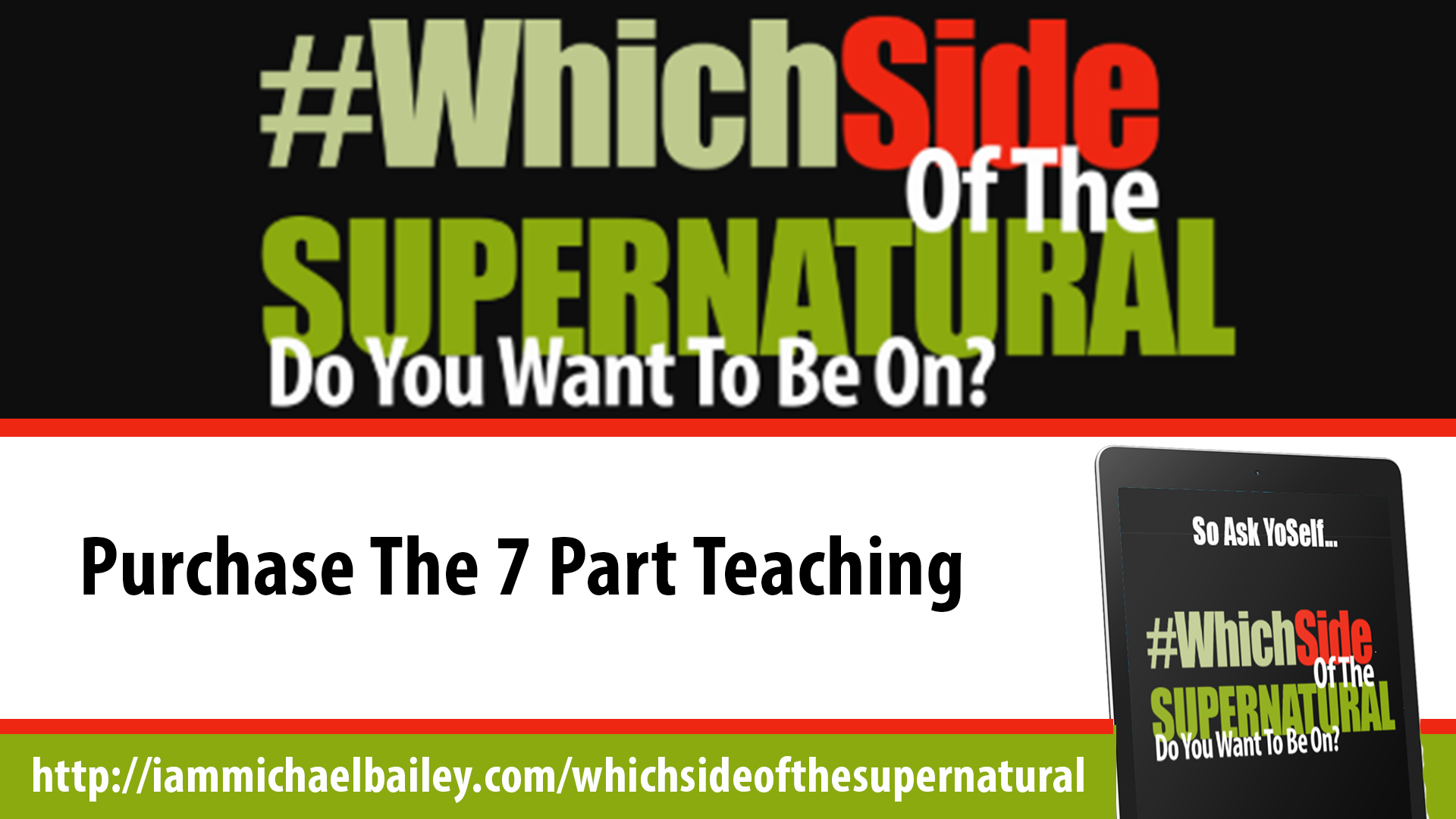 Which Side Of The Supernatural Do You Want To Be On?